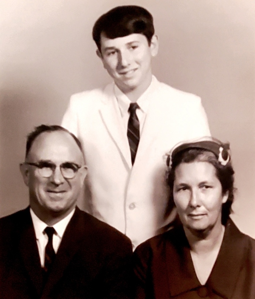 My dad with his father (Calvin) and Mother (Margaret)